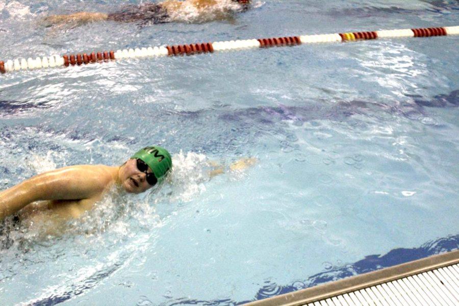 Swimmers use hard work, perseverance to excel at conference meet