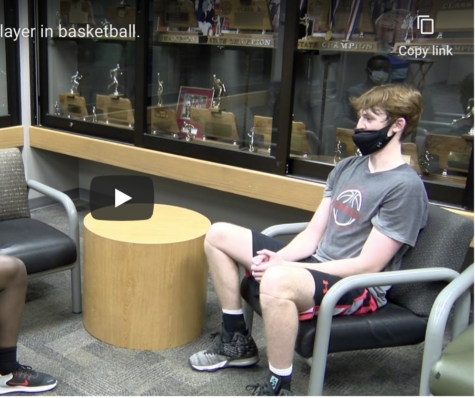 Student faces varsity starter Kaleb Brink in a pre-season matchup.